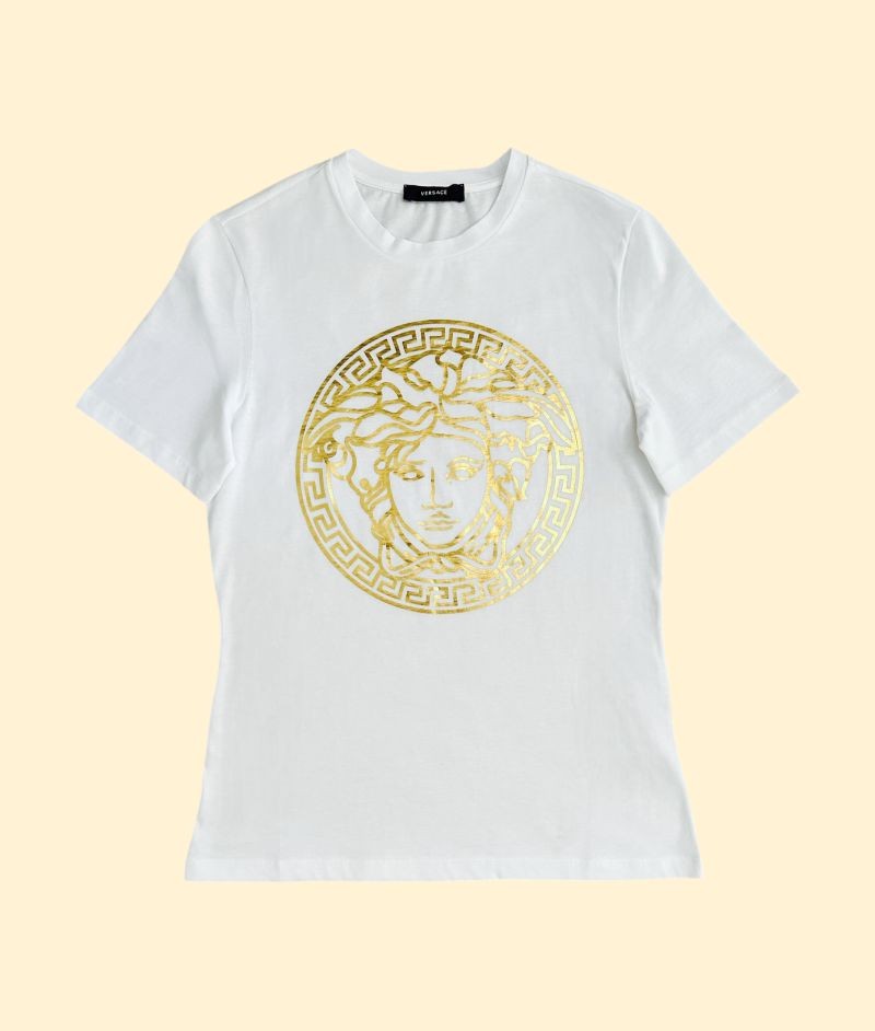 Camiseta Versace Mujer Logo Gold