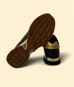 Tennis Dolce&Gabbana Hombre Negro-Gold