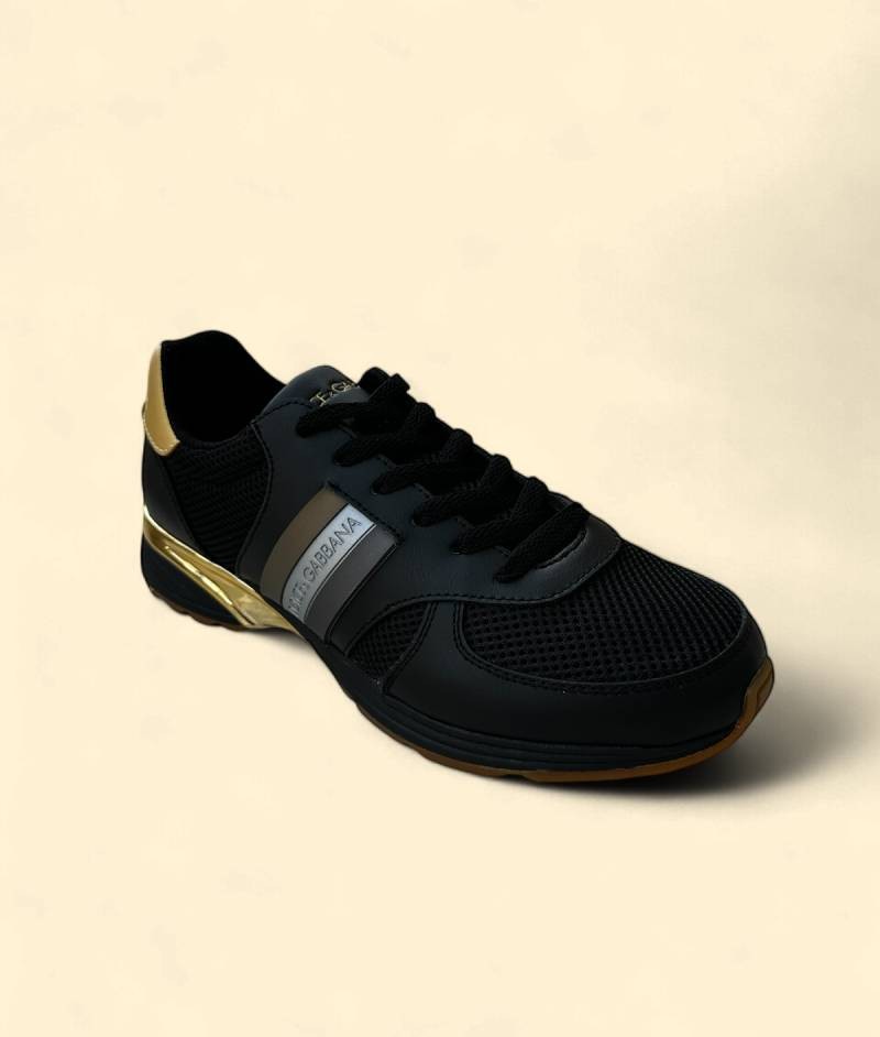 Tennis Dolce&Gabbana Hombre Negro-Gold