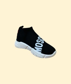 Tennis Love Moschino Mujer Running35 Tubular Tela Negro