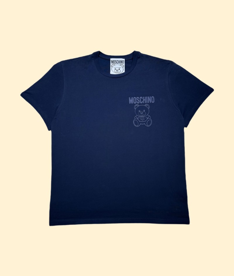 Camiseta Moschino Hombre Bassic Azul