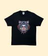 Camiseta Kenzo Hombre Tiger Classic Multicolor Negro