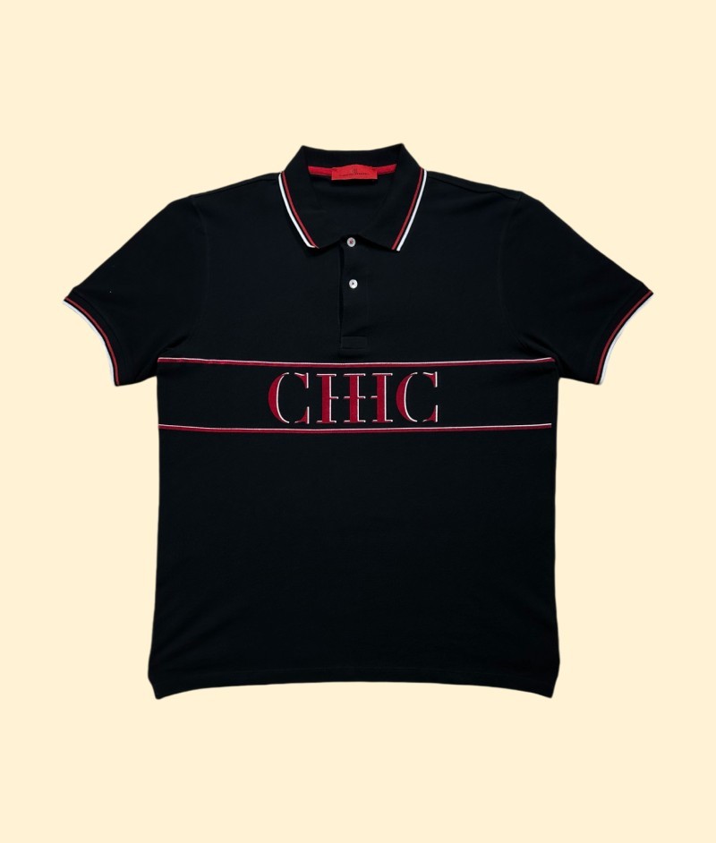 Polo Carolina Herrera Hombre CH Rojo-Negro