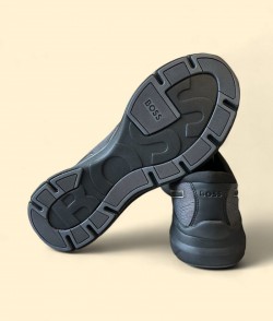 Tennis Boss Hombre Negro-Oro